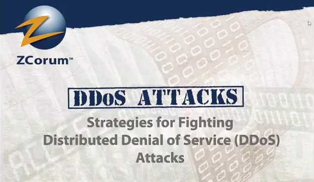 Fighting DDoS Attacks Webinar Image